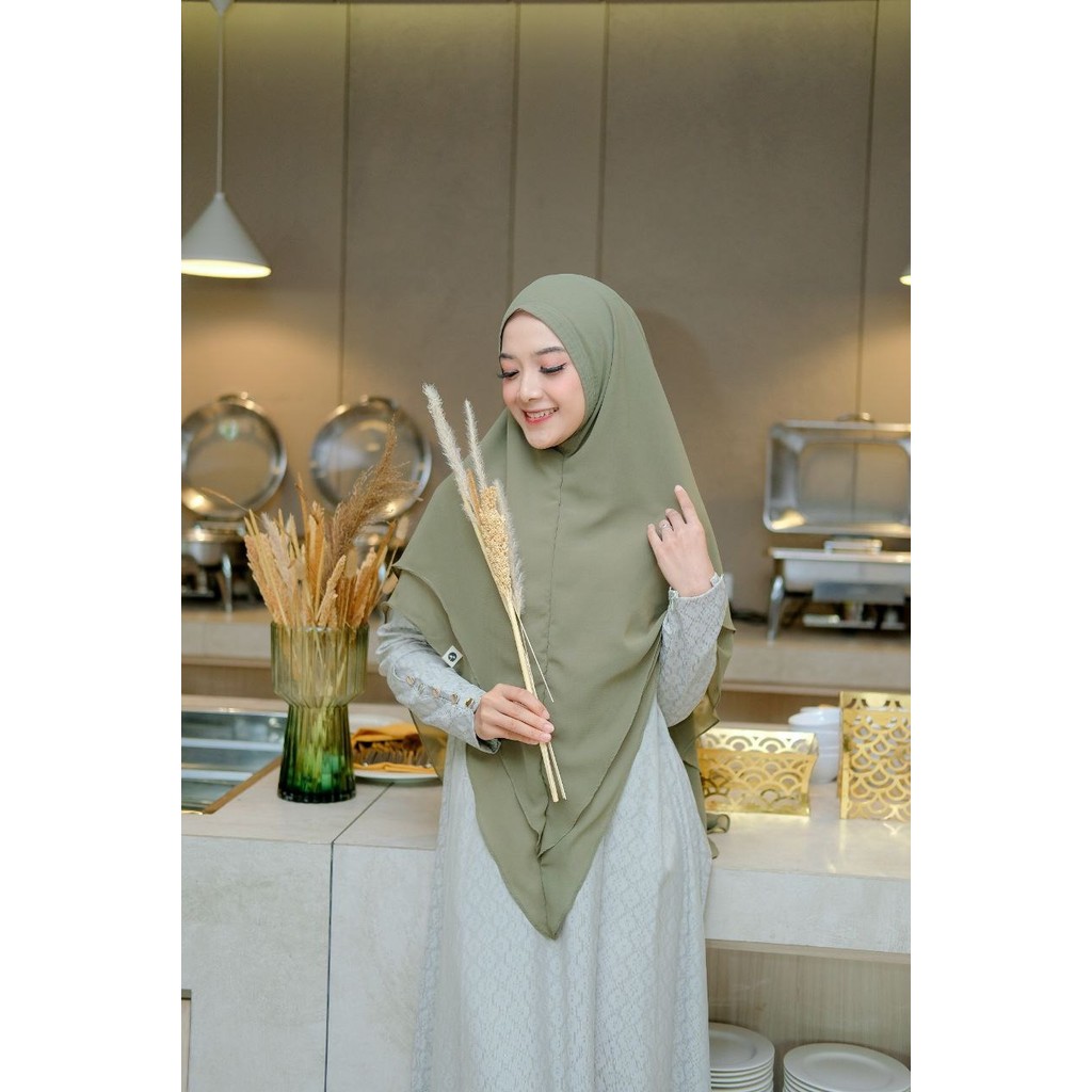 KHAIREEN Khimar Faliza Khimar Dewasa Formal Khimar Dewasa Lebaran Khimar Ceruti Dewasa Khimar Ceruti Layer