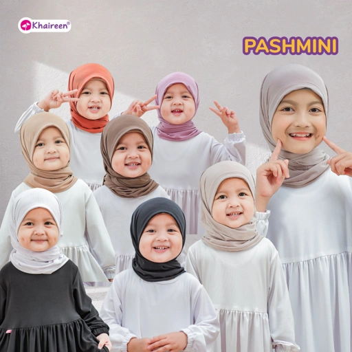 Image of KHAIREEN Pashmini Instan (3-12 Tahun) Pashmina Mini Anak