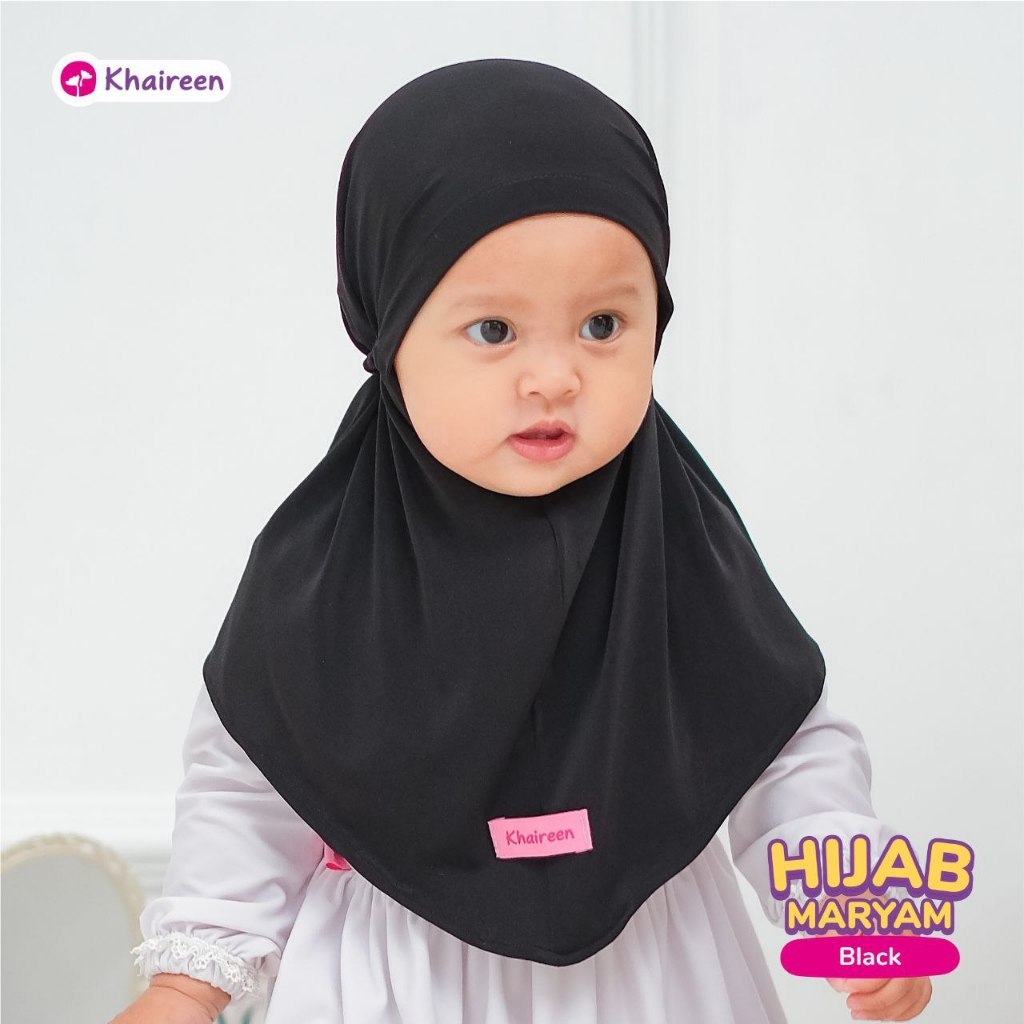 KHAIREEN Hijab Maryam (0-9 Tahun) Hijab Anak Jersey Kerudung Anak Daily Adem