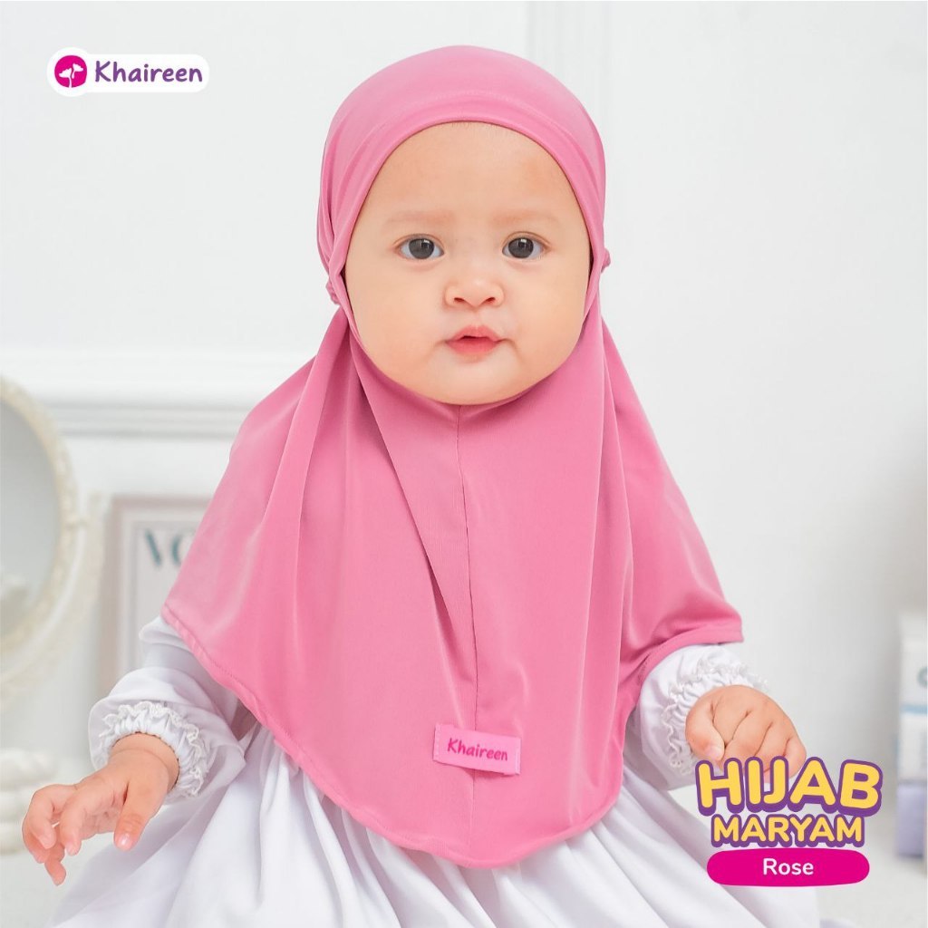 KHAIREEN Hijab Maryam (0-9 Tahun) Hijab Anak Jersey Kerudung Anak Daily Adem