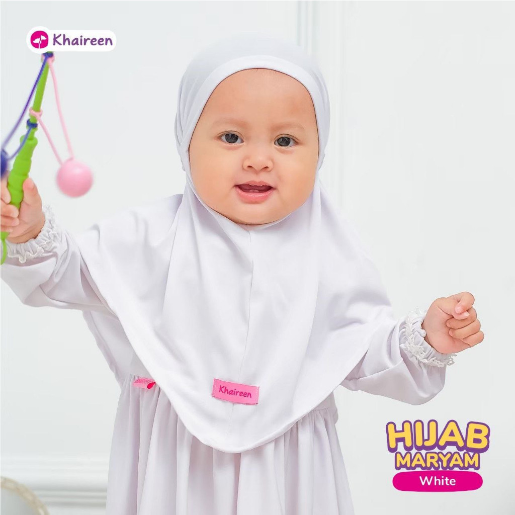 KHAIREEN Hijab Maryam (0-9 Tahun) Hijab Anak Jersey Kerudung Anak Daily Adem