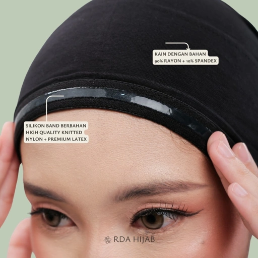 Image of RDAHijab - Ciput Oman Silikon Anti Slip ORIGINAL | Cocok untuk Umroh dan Haji, Inner Cap Underscarf Hijab, Dalaman Kerudung Jilbab, Premium Silicon, Nyaman, Anti Geser, Anti Budeg, Adem Menyerap Keringat, Anti Pusing