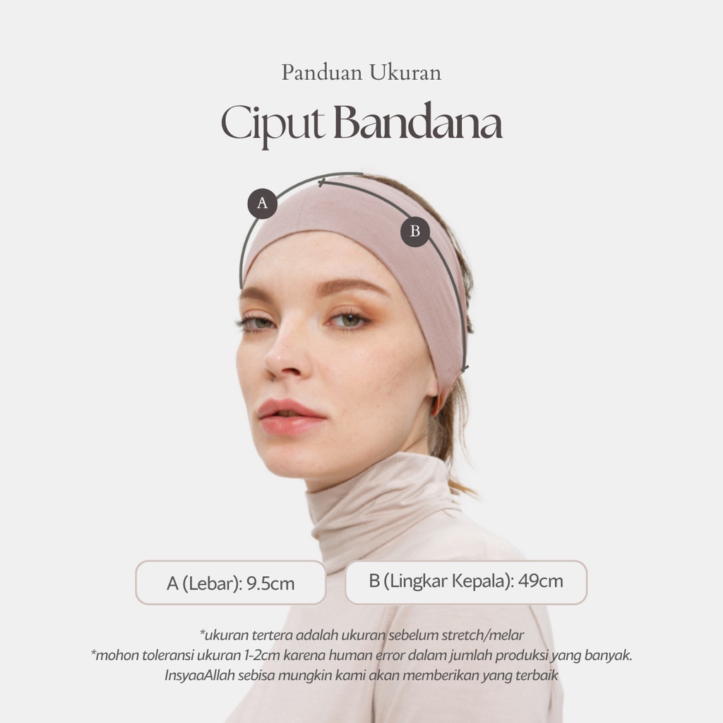 Ciput Bandana (Classic Stretch Bandana Undercap)