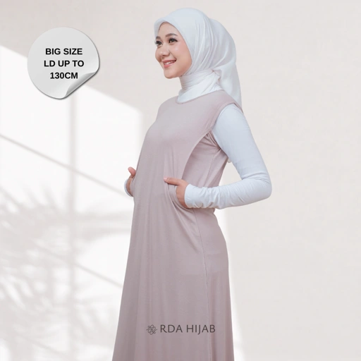 Image of Tanktop Dress Leher Pendek Busui Big Size