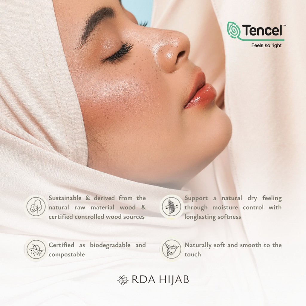 Ciput Bandana Silikon TENCEL Anti Slip ( Tencel Bandana Inner Cap)