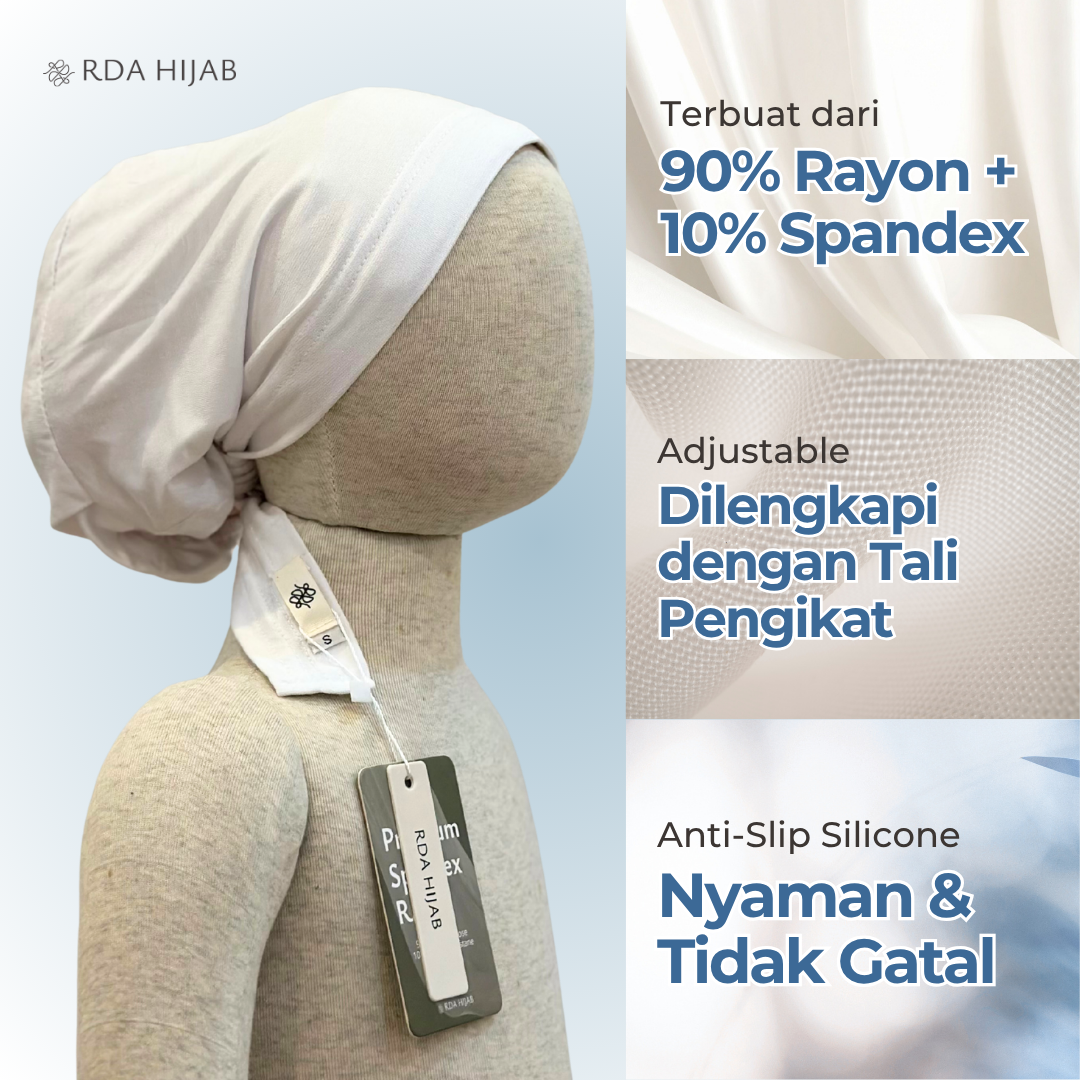 Kids Full Cover Anti Slip Turkish Undercap (Ciput Turki Ikat Silikon Anak)