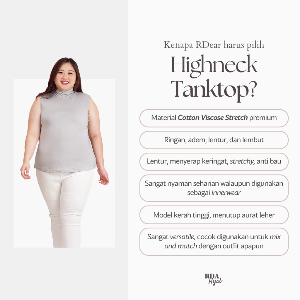 Highneck Tanktop Big Size Size