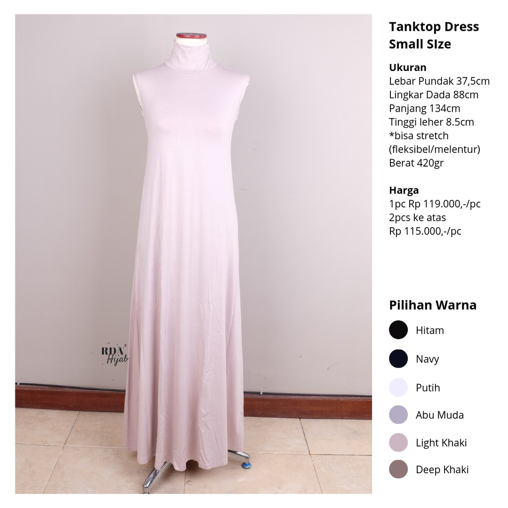 Highneck Tanktop Dress Small Size