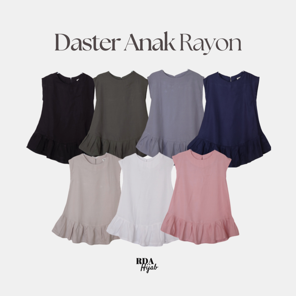 Daster Anak Rayon Premium (KIDS HOME DRESS)