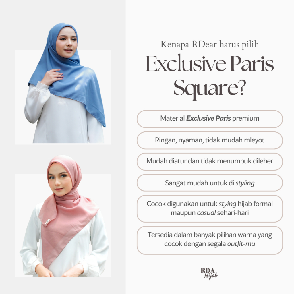 Exclusive Paris Square Hijab