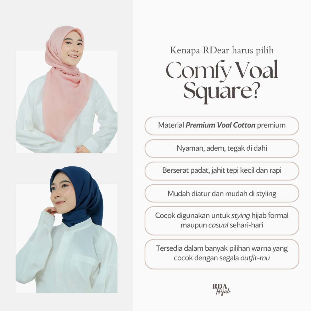 Comfy Voal Square Hijab