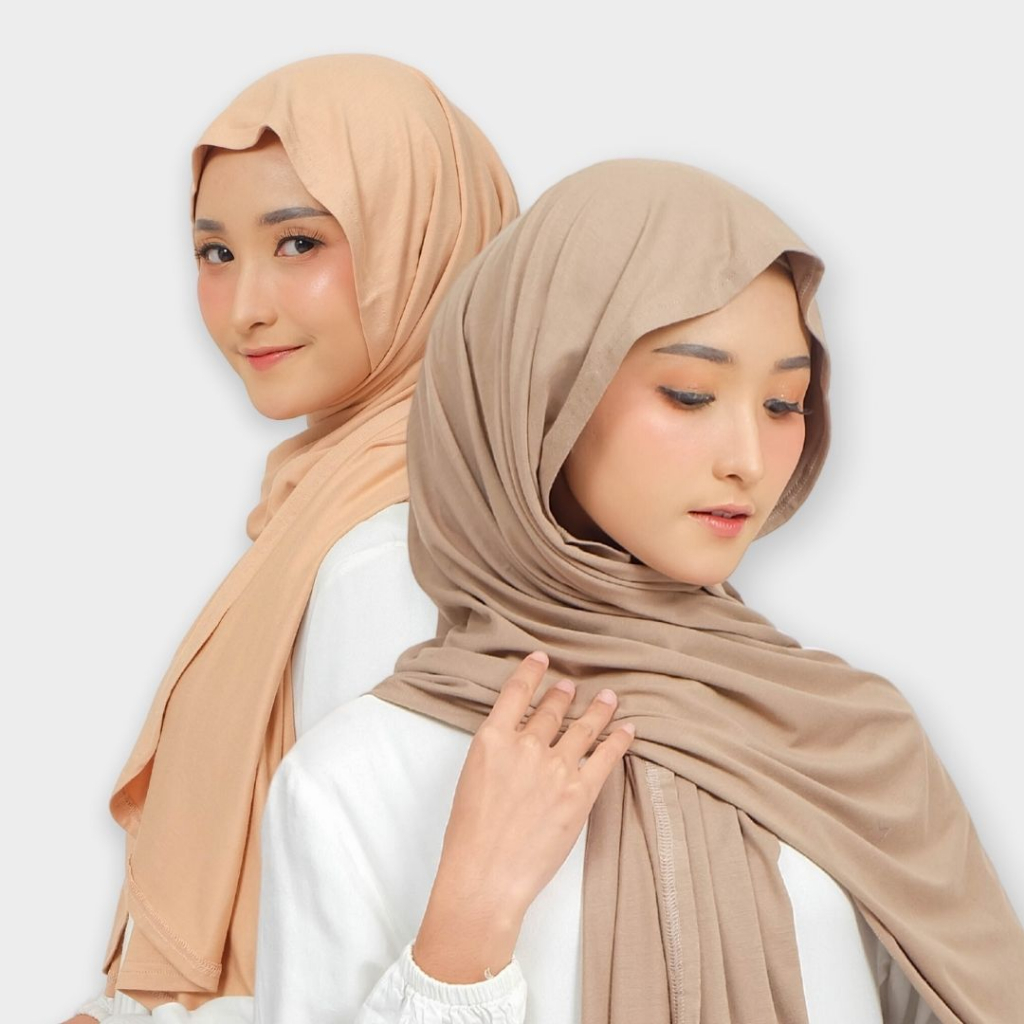 Turkish Ouval Pashmina | Pasmina Kaos Katun Premium Oval RDA Hijab
