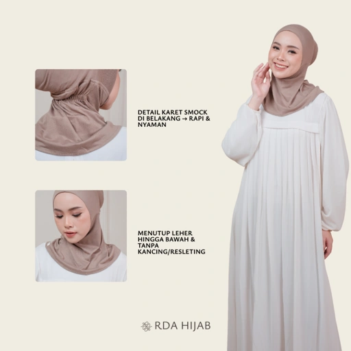 Image of Ciput Ninja Smock - Inner Kerudung Hijab Pasmina Pashmina Menutup Leher | Cocok untuk Umroh dan Haji