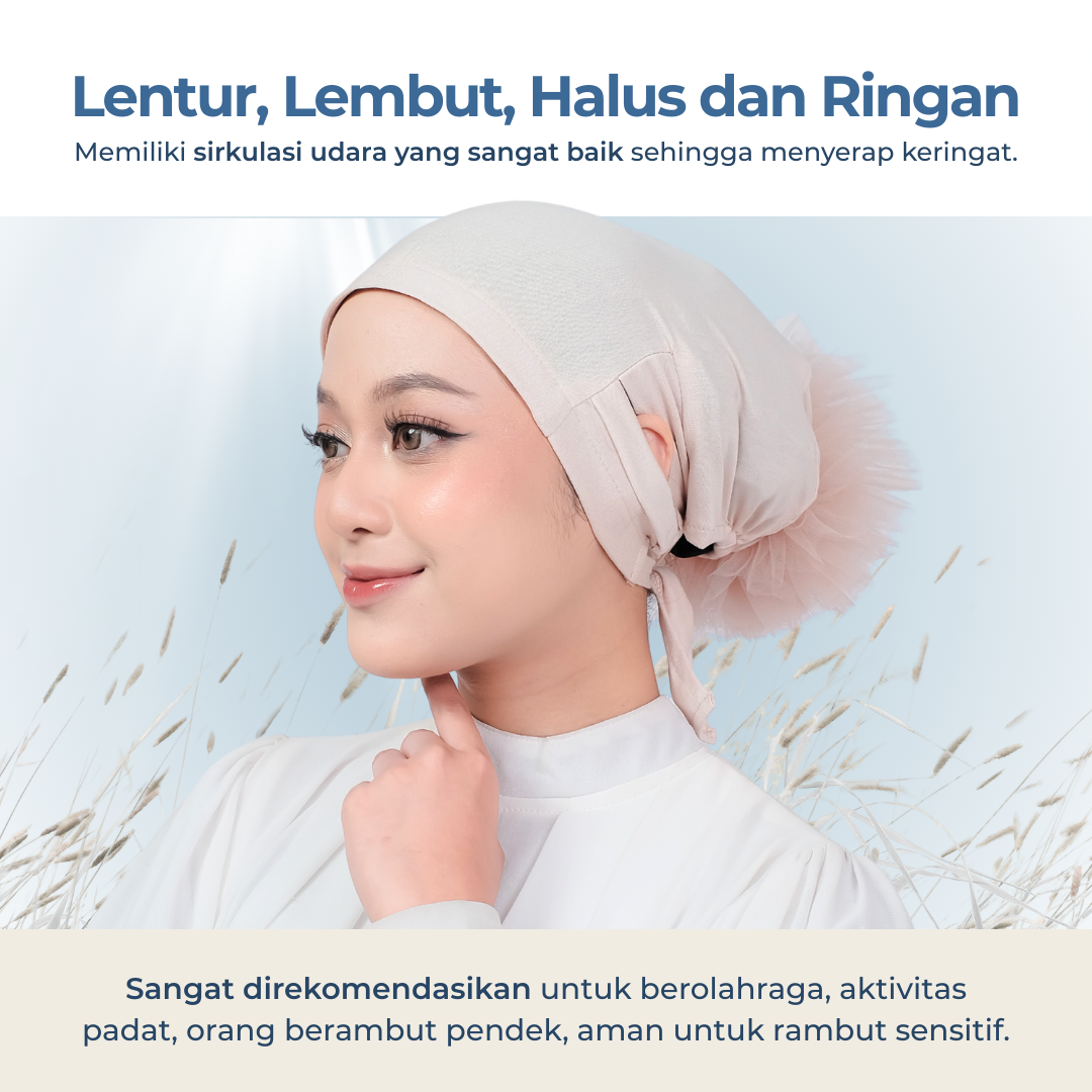 Ciput Cepol Silikon TENCEL Anti Slip (TENCEL Silicone Bun Inner Cap)