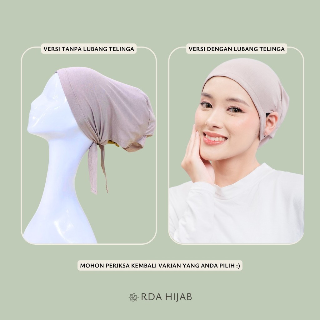 Ciput Turki Ikat Silikon (Turkish Undercap with Anti-Slip Silicone)