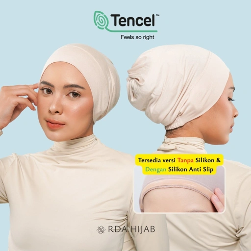 Image of Ciput Arab Karet Tencel Inner Dalaman Kerudung Hijab | Cocok untuk Umroh dan Haji