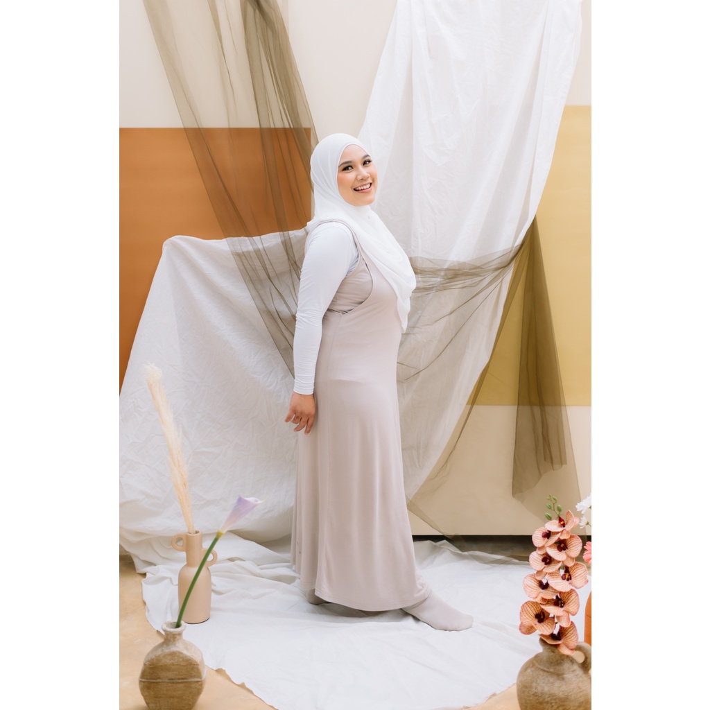Highneck Tanktop Dress Busui Big Size ( Nursing Inner Dress Big Size)