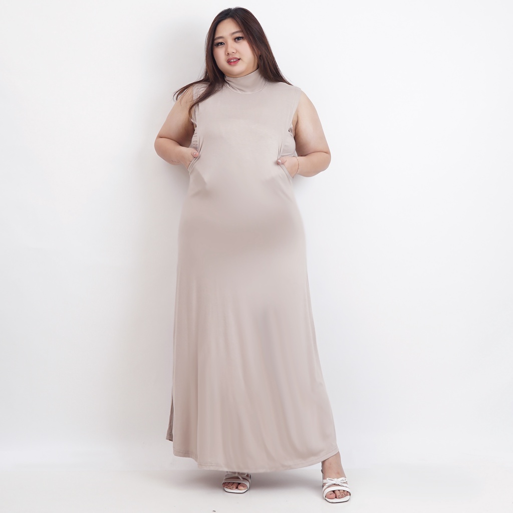 Highneck Tanktop Dress Busui Big Size ( Nursing Inner Dress Big Size)