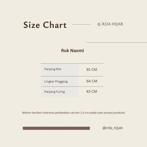 Image of RDAHijab – Rok Naomi Skirt Motif Warna | Rok Panjang Flowly, Modest Wear, Nyaman