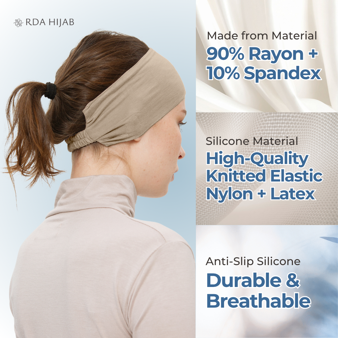 Ciput Bandana Silikon Anti Slip (Silicone Bandana Inner Cap)
