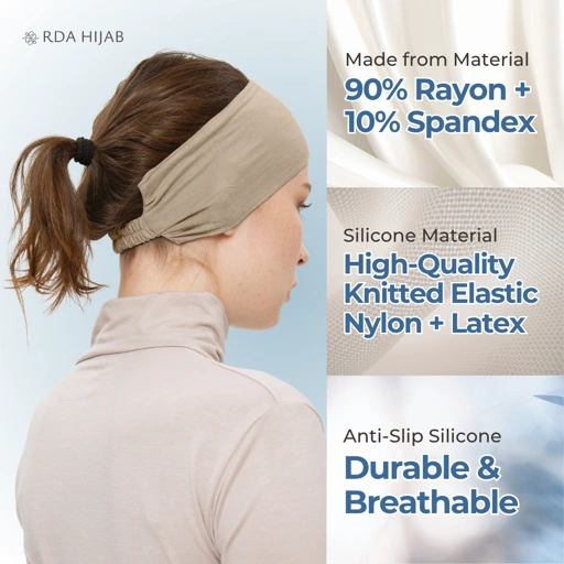 Ciput Bandana Silikon Anti Slip (Silicone Bandana Inner Cap)