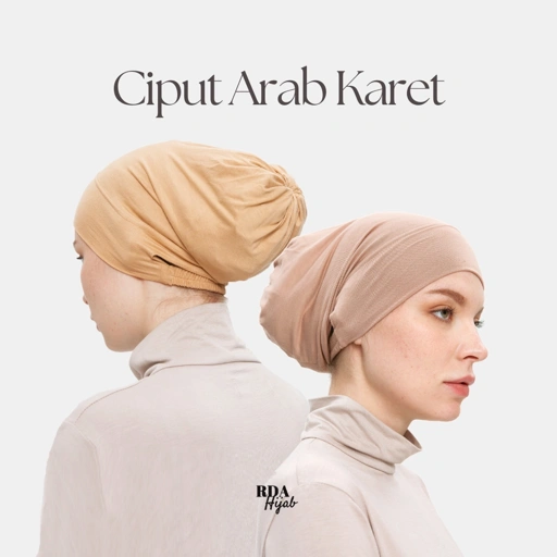 Image of RDAHijab - Ciput Arab Karet ORIGINAL | Cocok untuk Umroh dan Haji, Inner Cap Underscarf Hijab, Dalaman Kerudung Jilbab, Nyaman, Anti Geser, Anti Budeg, Adem Menyerap Keringat, Anti Pusing