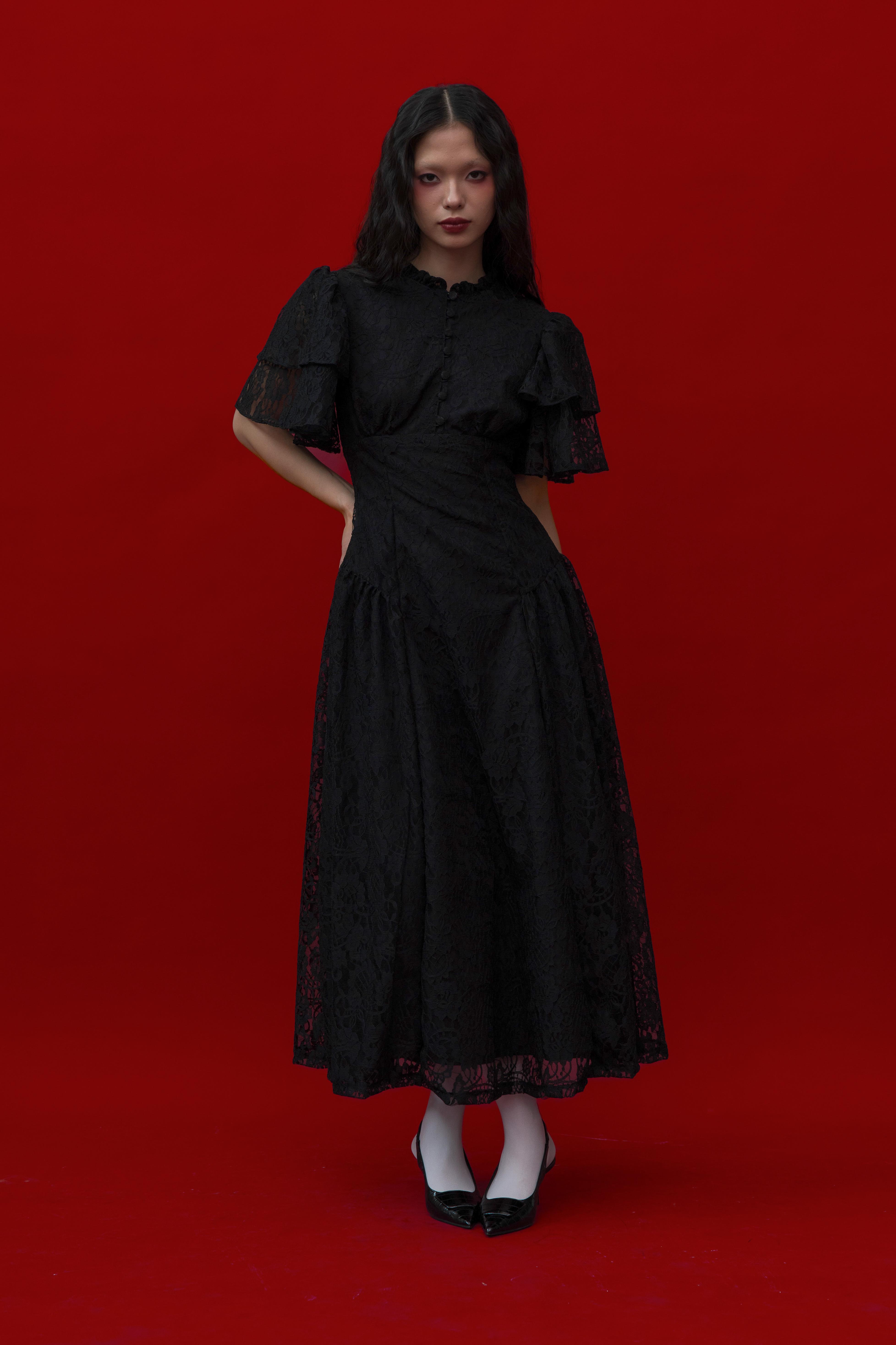 Rosalia Dress in Black
