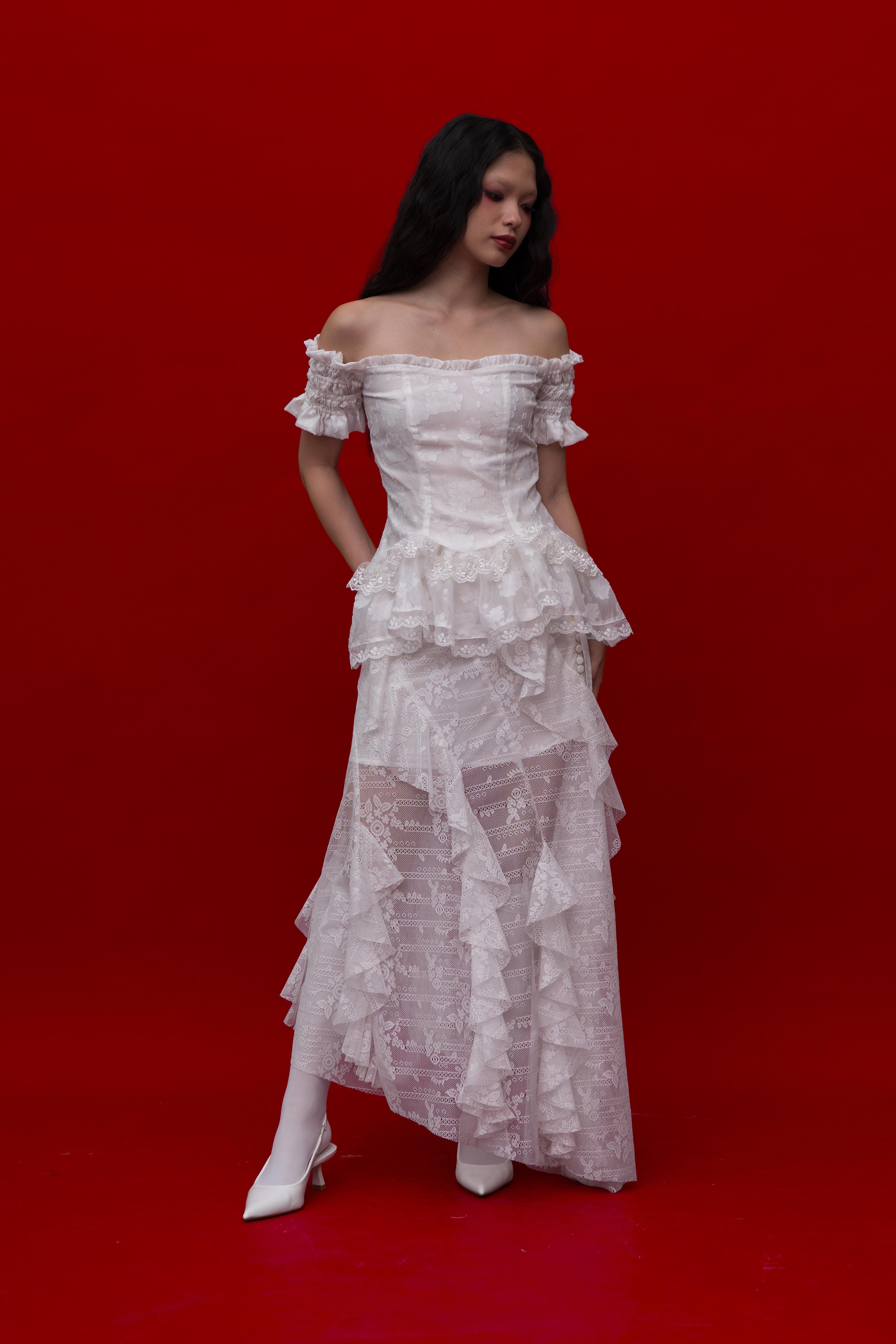 Lunaria Blouse in White 