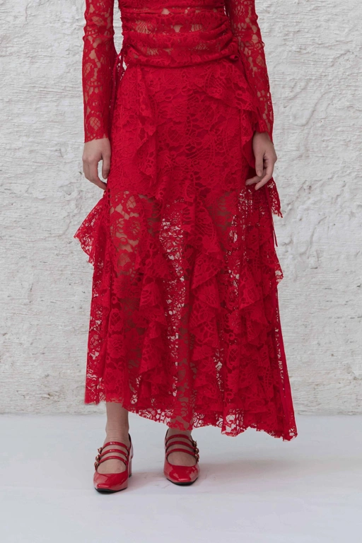 Image of Grace Skirt in Red (Pre-Order)