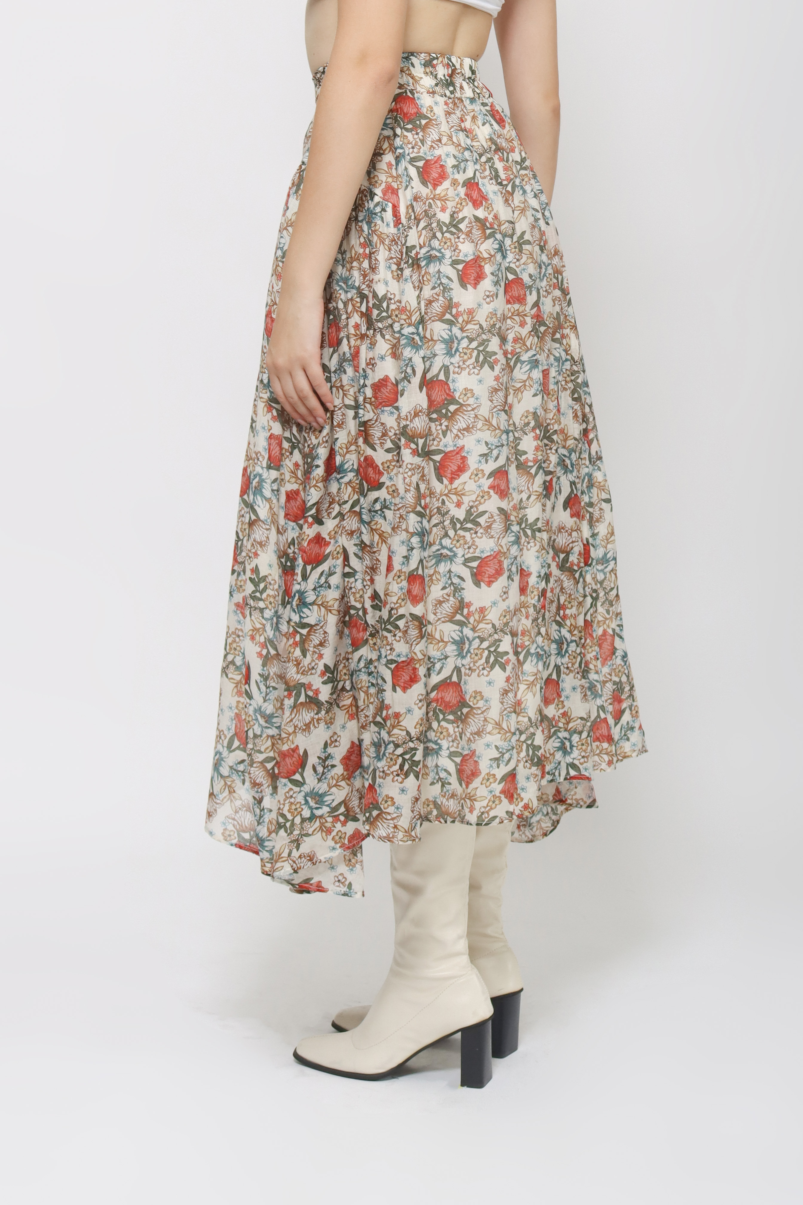 Eden Skirt in Cream Floral