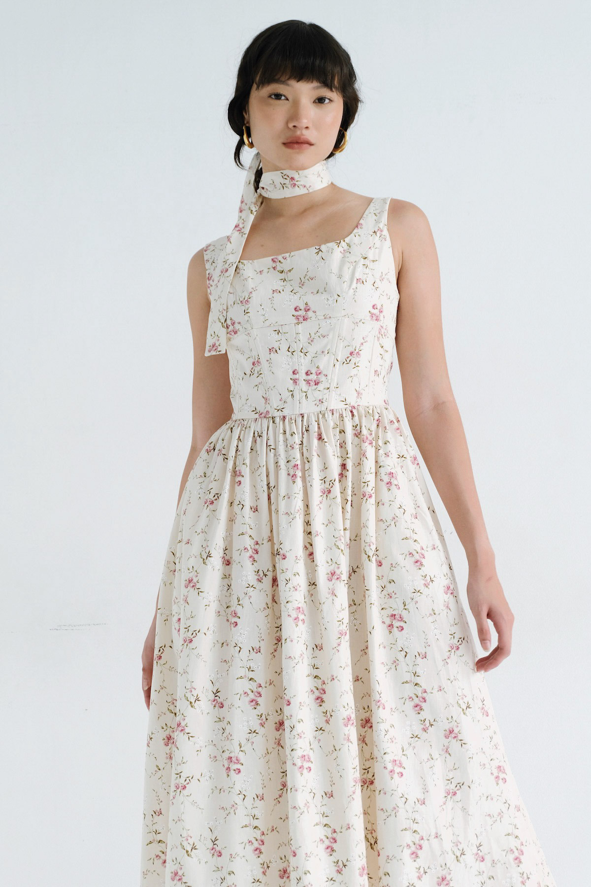 STARRY Hamlet Dress in Cream Floral