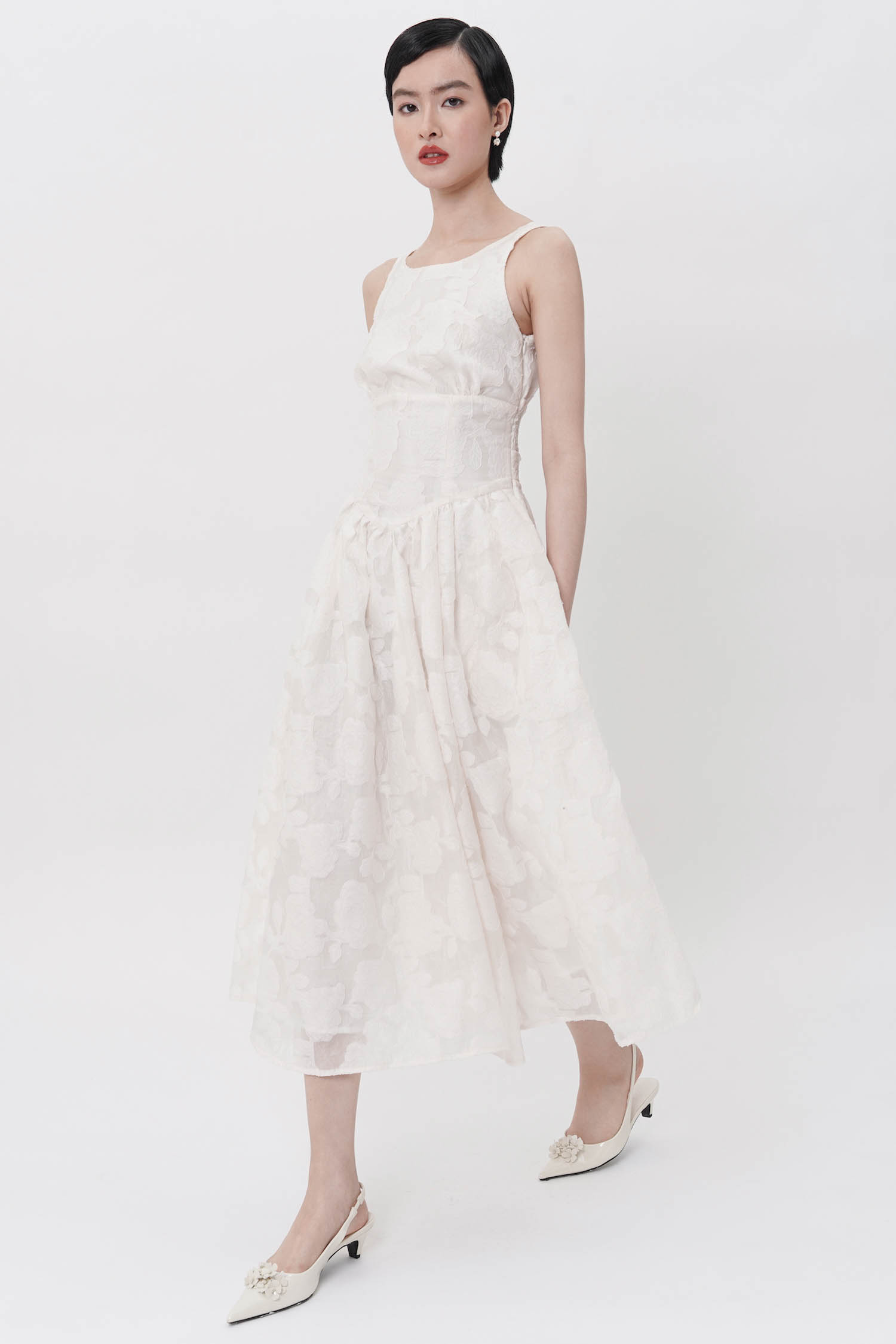 STARRY Asha Dress in Broken White