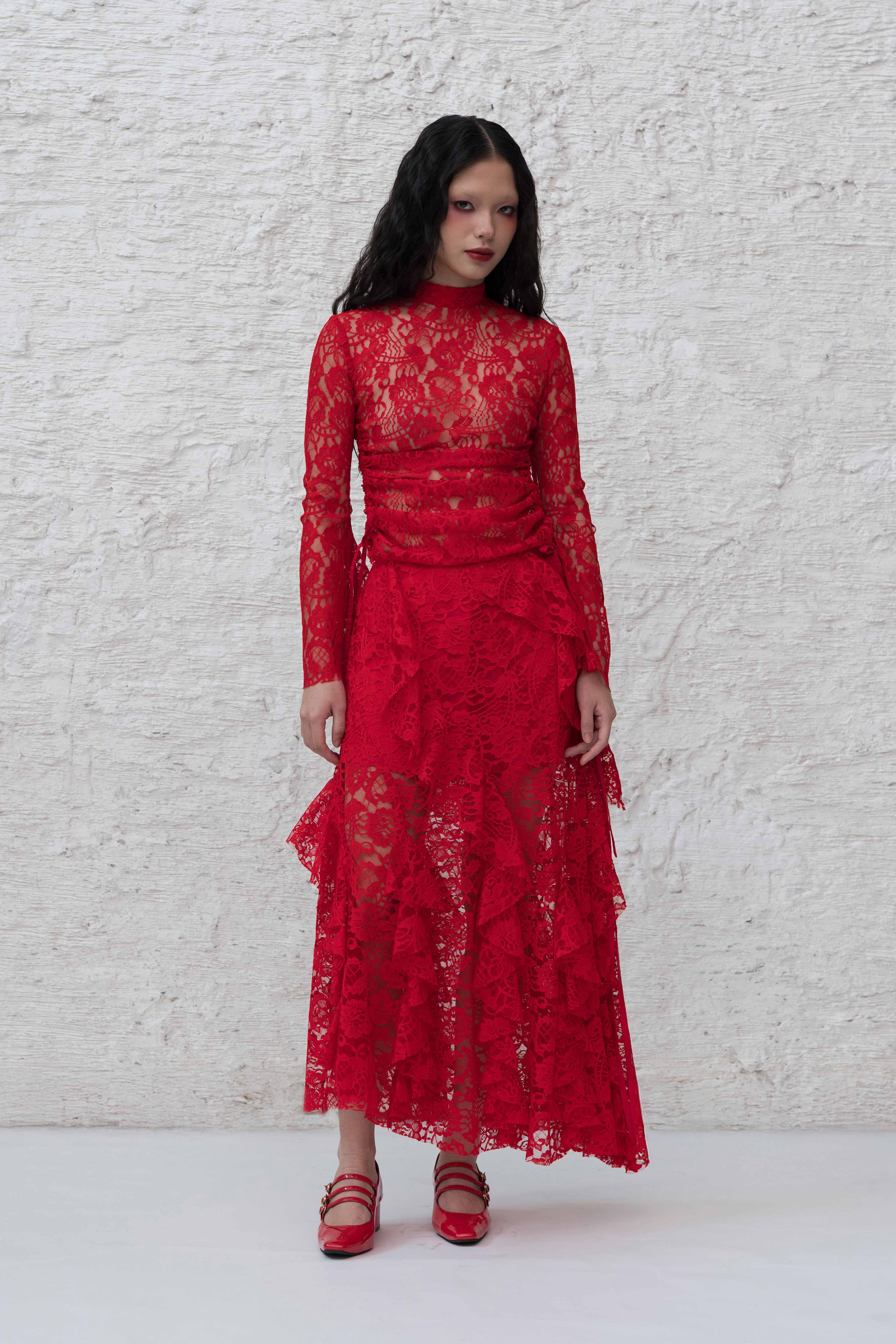 Grace Skirt in Red