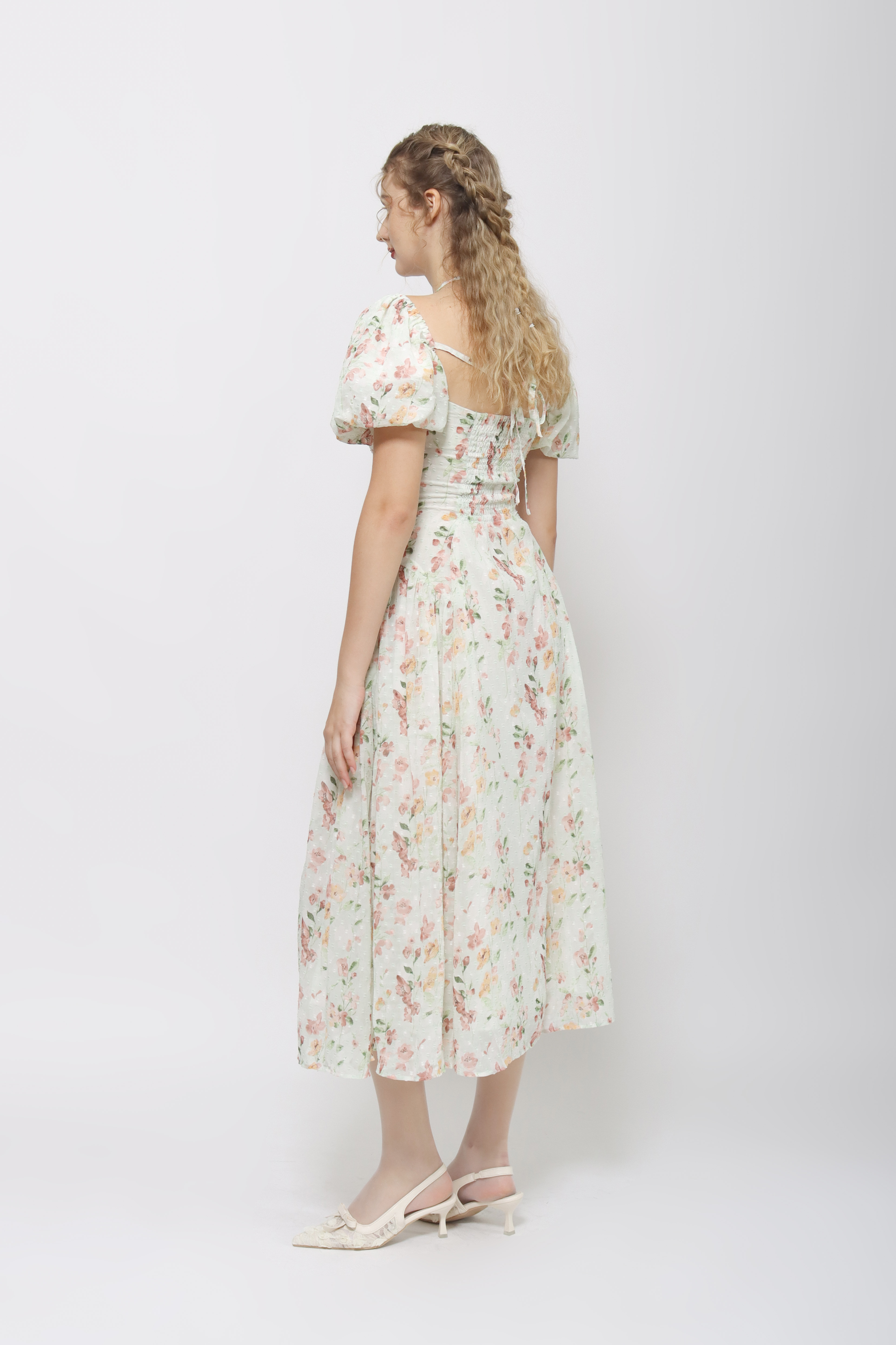 STARRY Elle Dress in Mint Floral