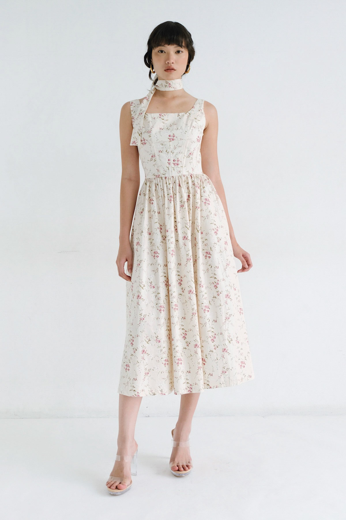 STARRY Hamlet Dress in Cream Floral