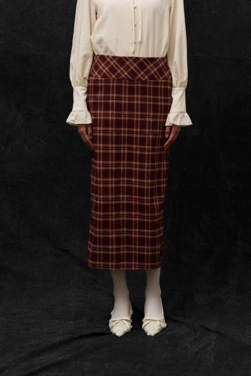 Image of BLOSSOMwithSTARRY Olivia Skirt in Plaid (Pre-Order)