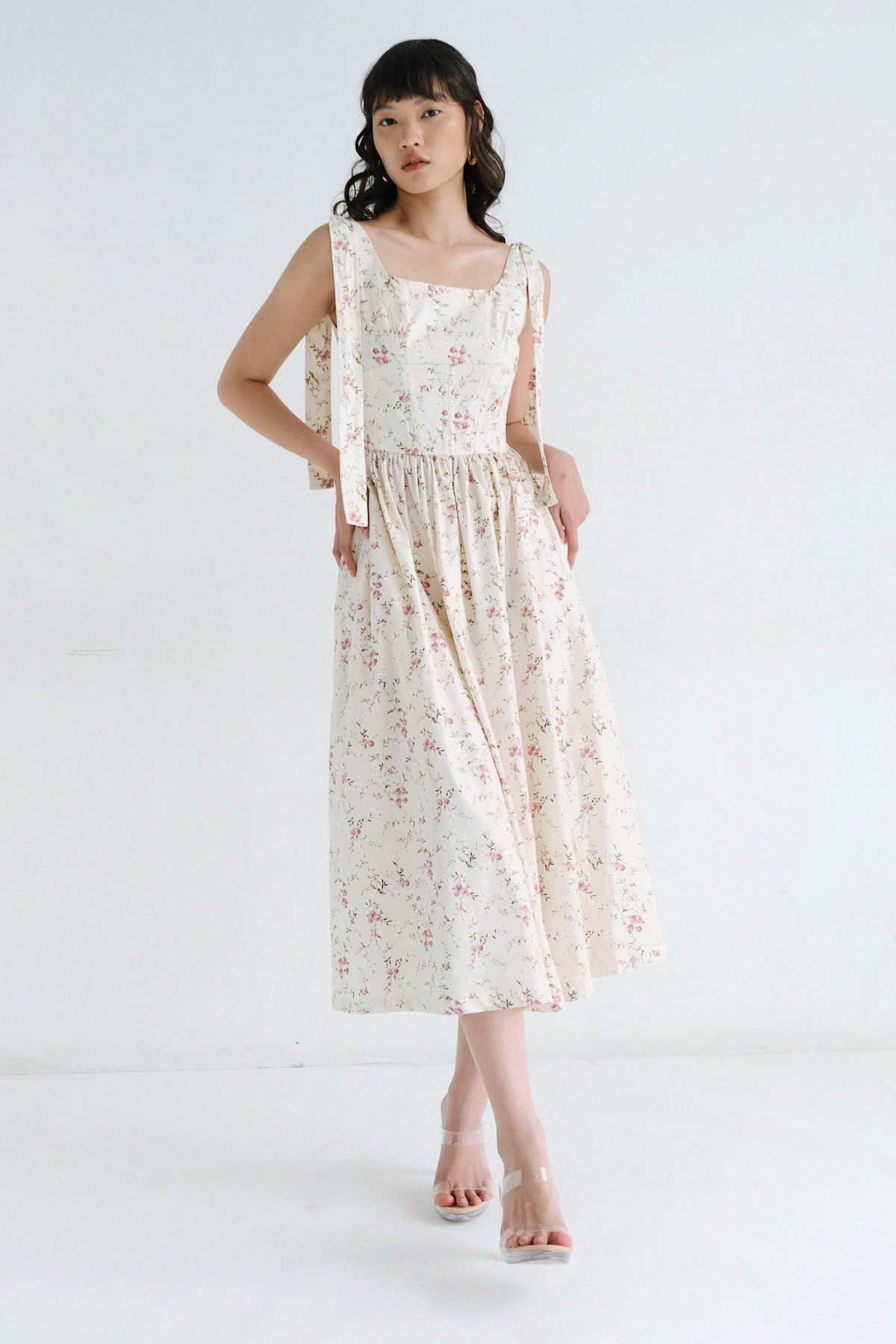 STARRY Hamlet Dress in Cream Floral