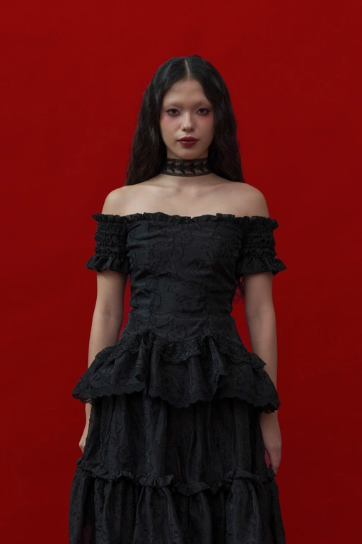 Image of Lunaria Blouse in Black