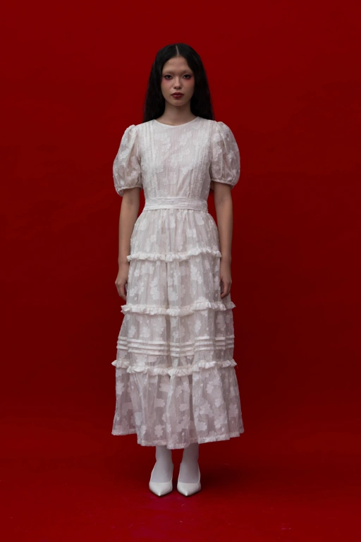 Image of Celine Dress in White