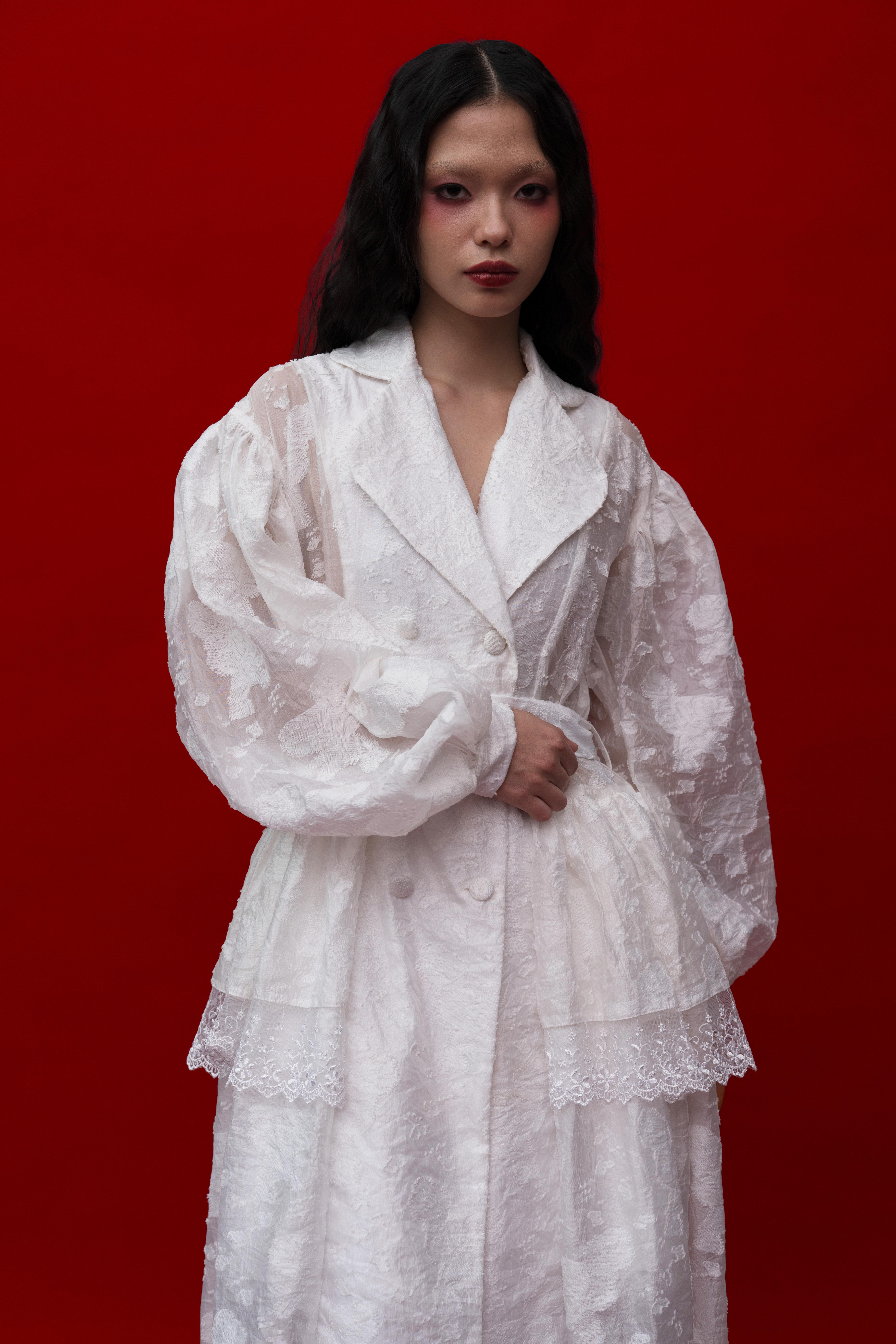 Dravena Coat in White