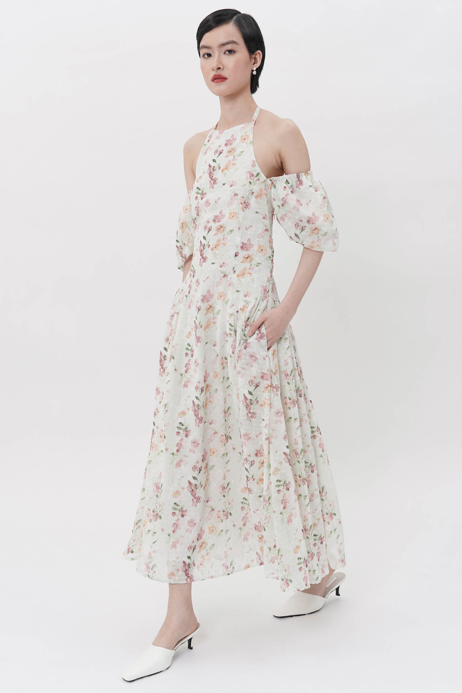STARRY Elle Dress in Mint Floral