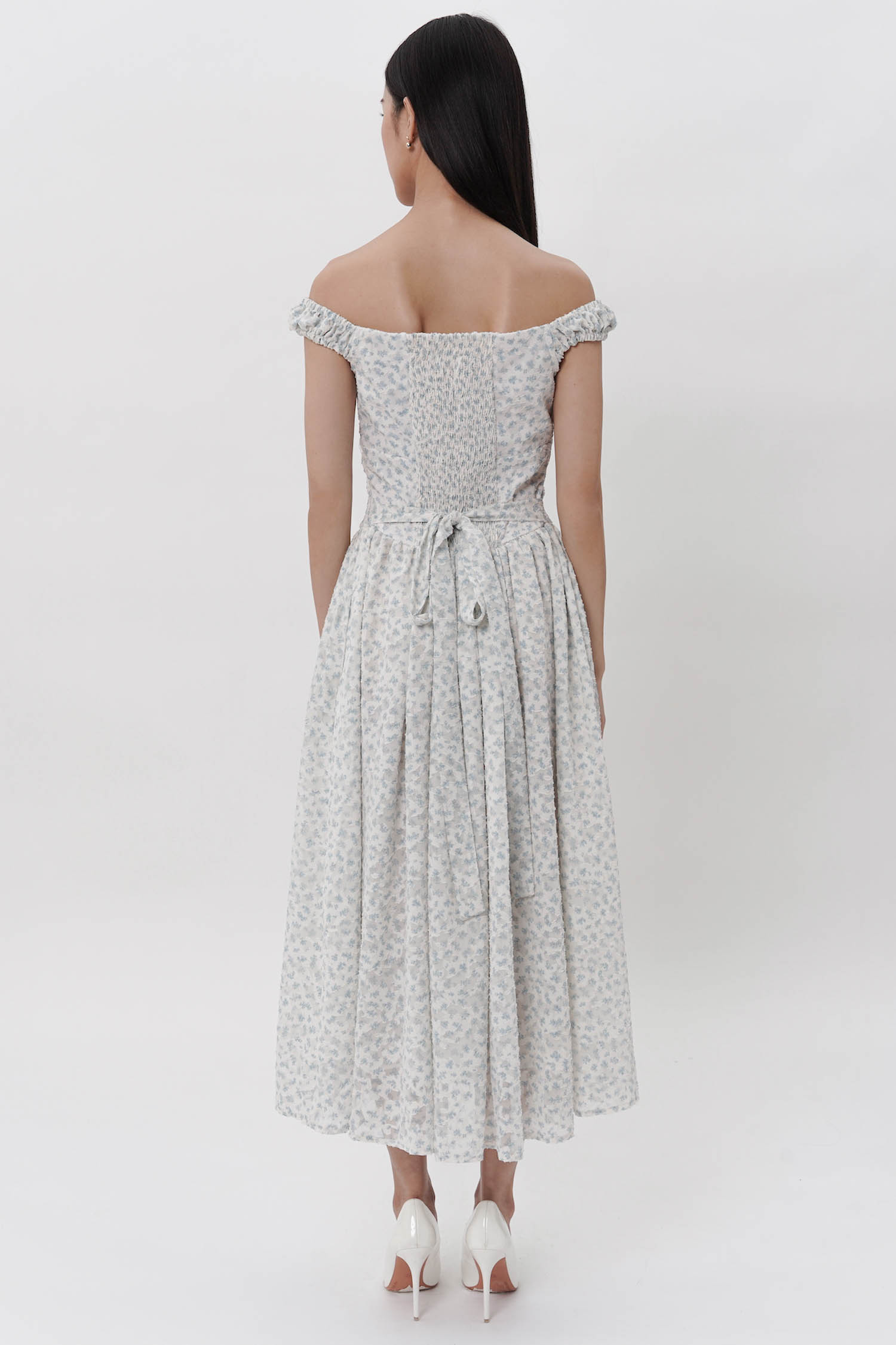 STARRY Azure Dress in Blue Floral
