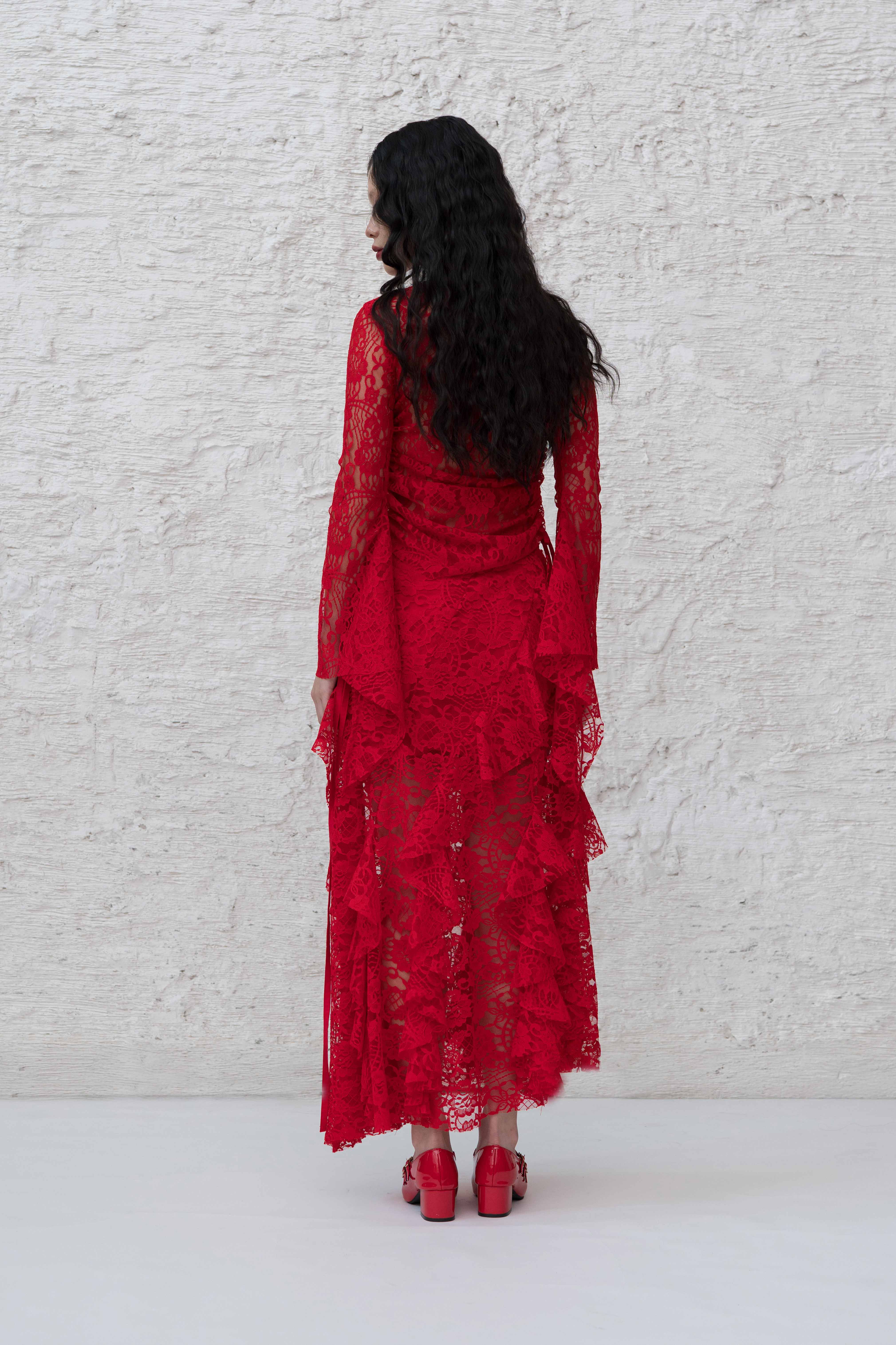 Nocturne Blouse in Red