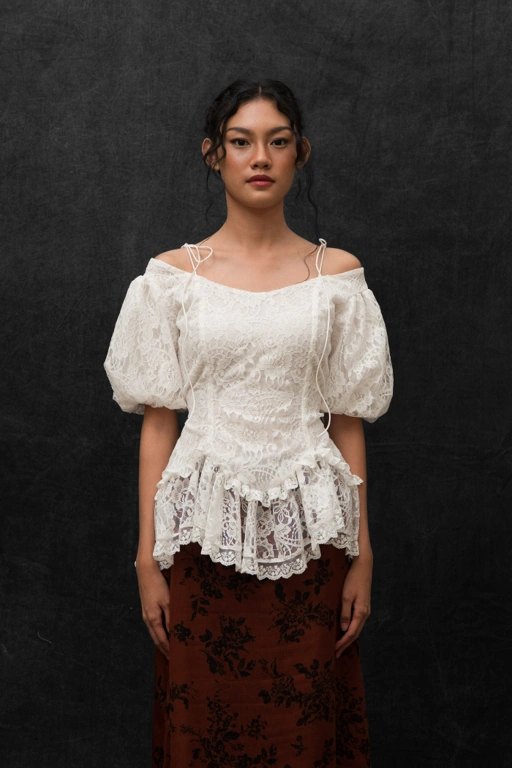 Image of Emily Blouse in White (Pre-Order)