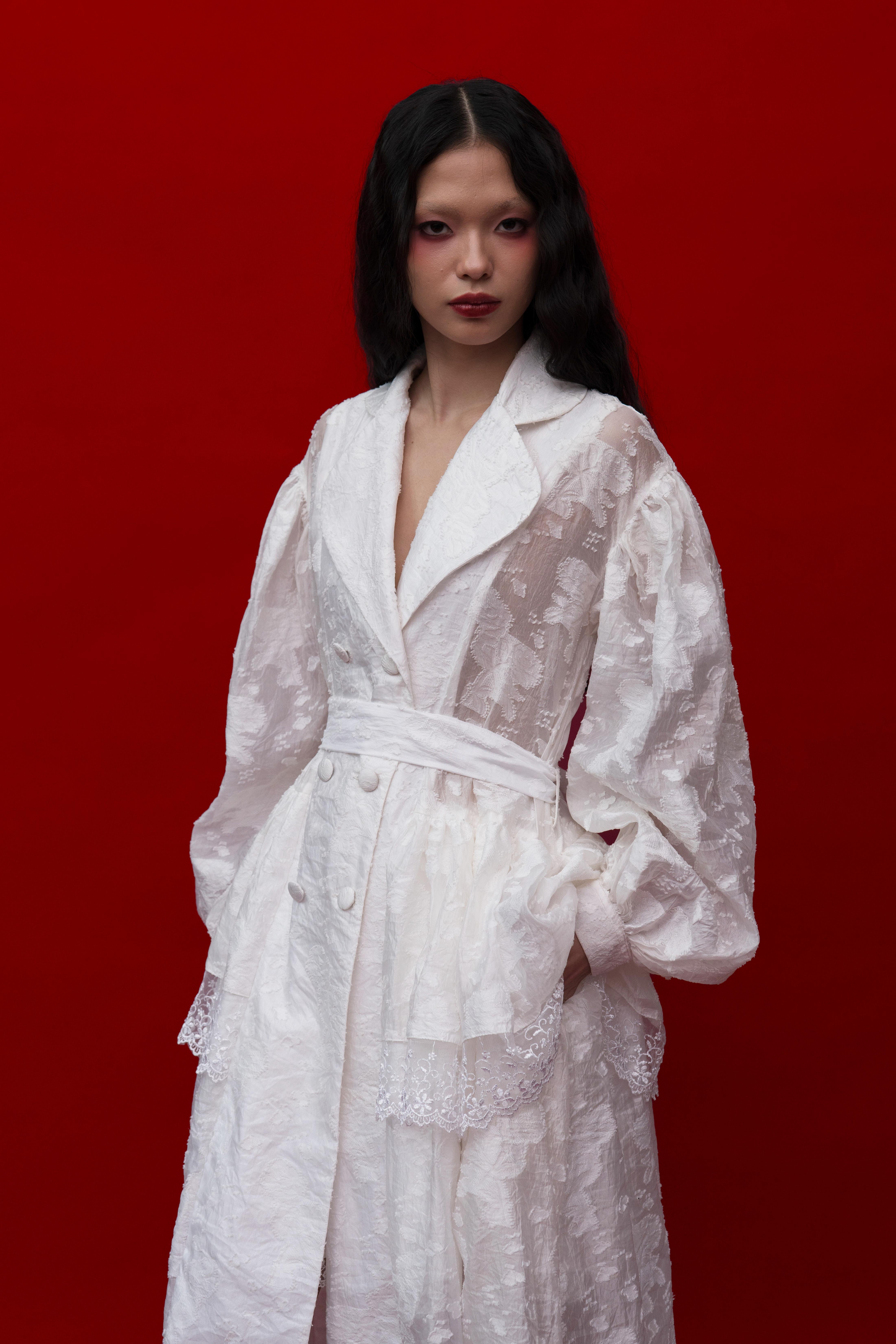 Dravena Coat in White