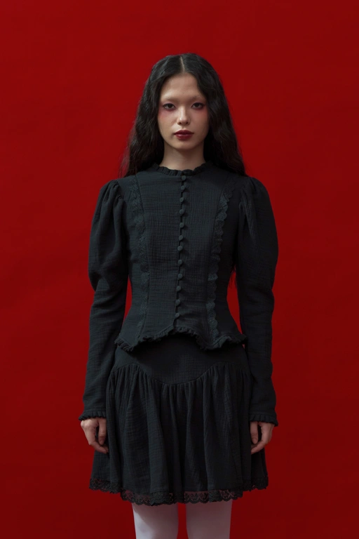 Image of Catherine Blouse in Black