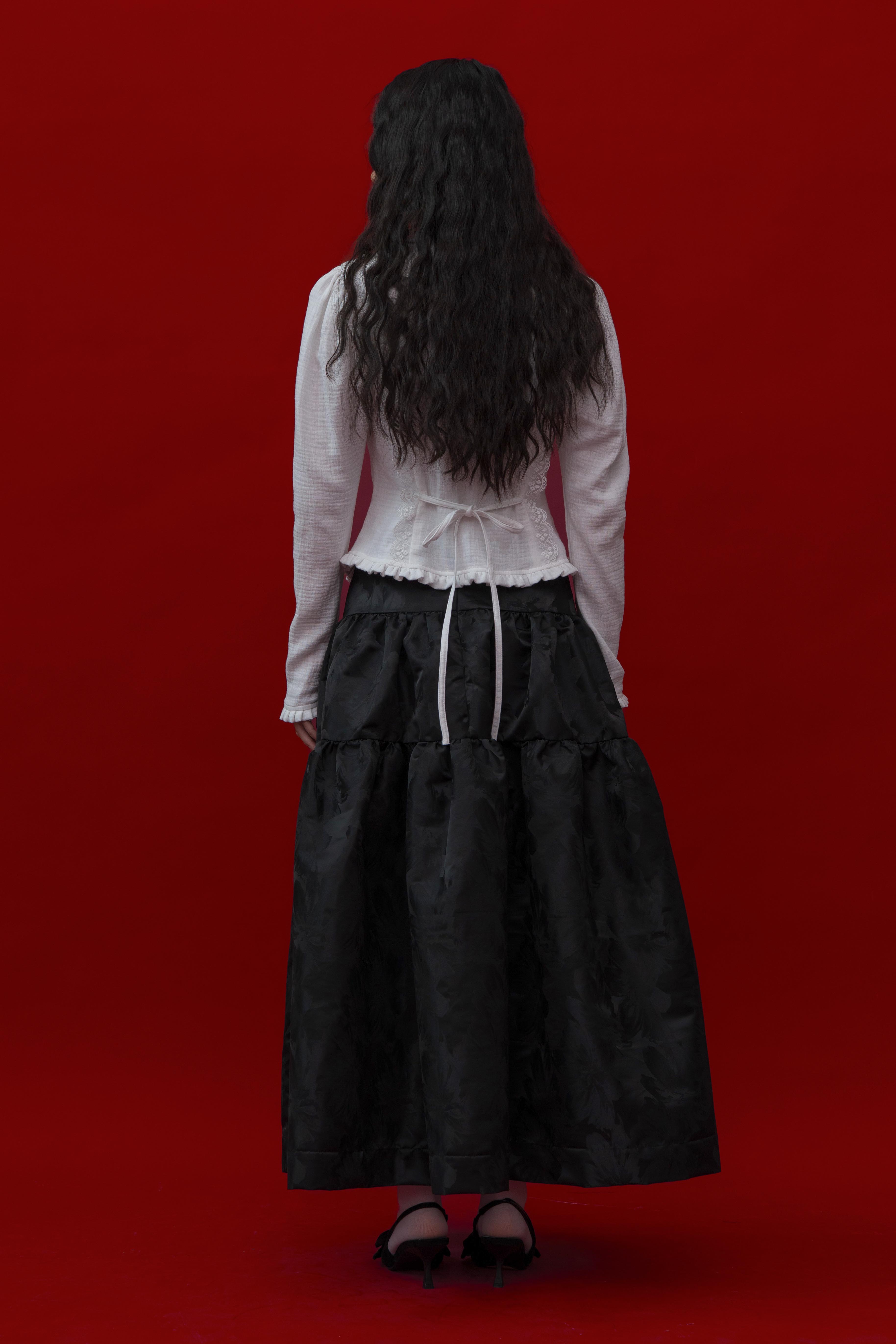 Catherine Blouse in White (Pre-Order)