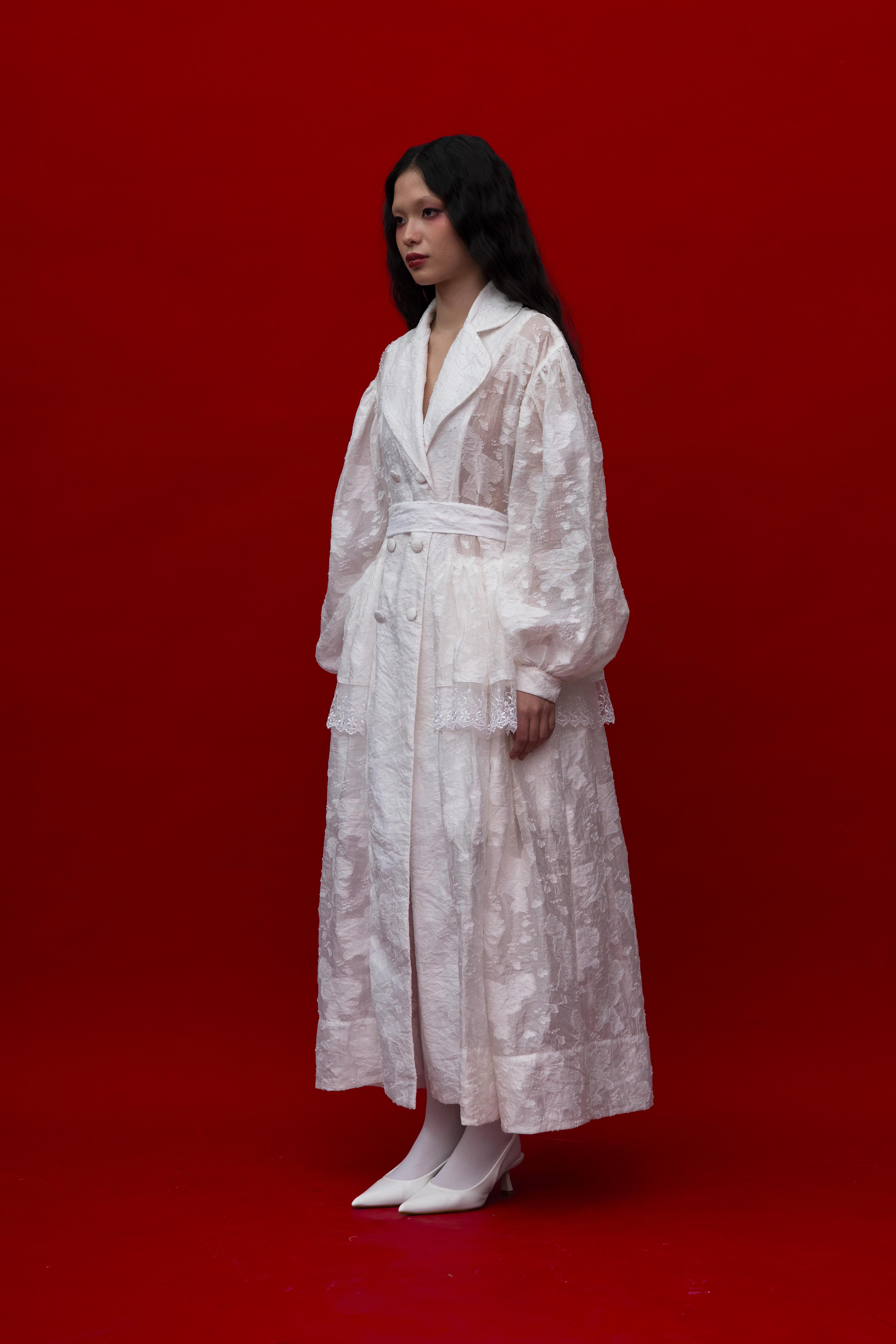 Dravena Coat in White