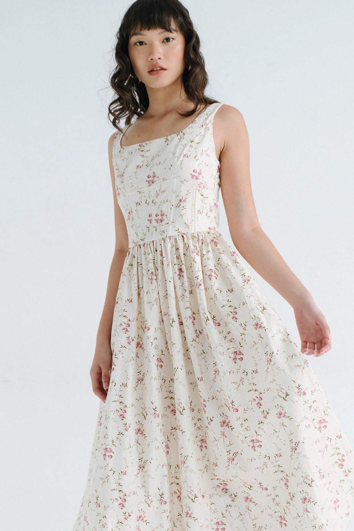 STARRY Hamlet Dress in Cream Floral