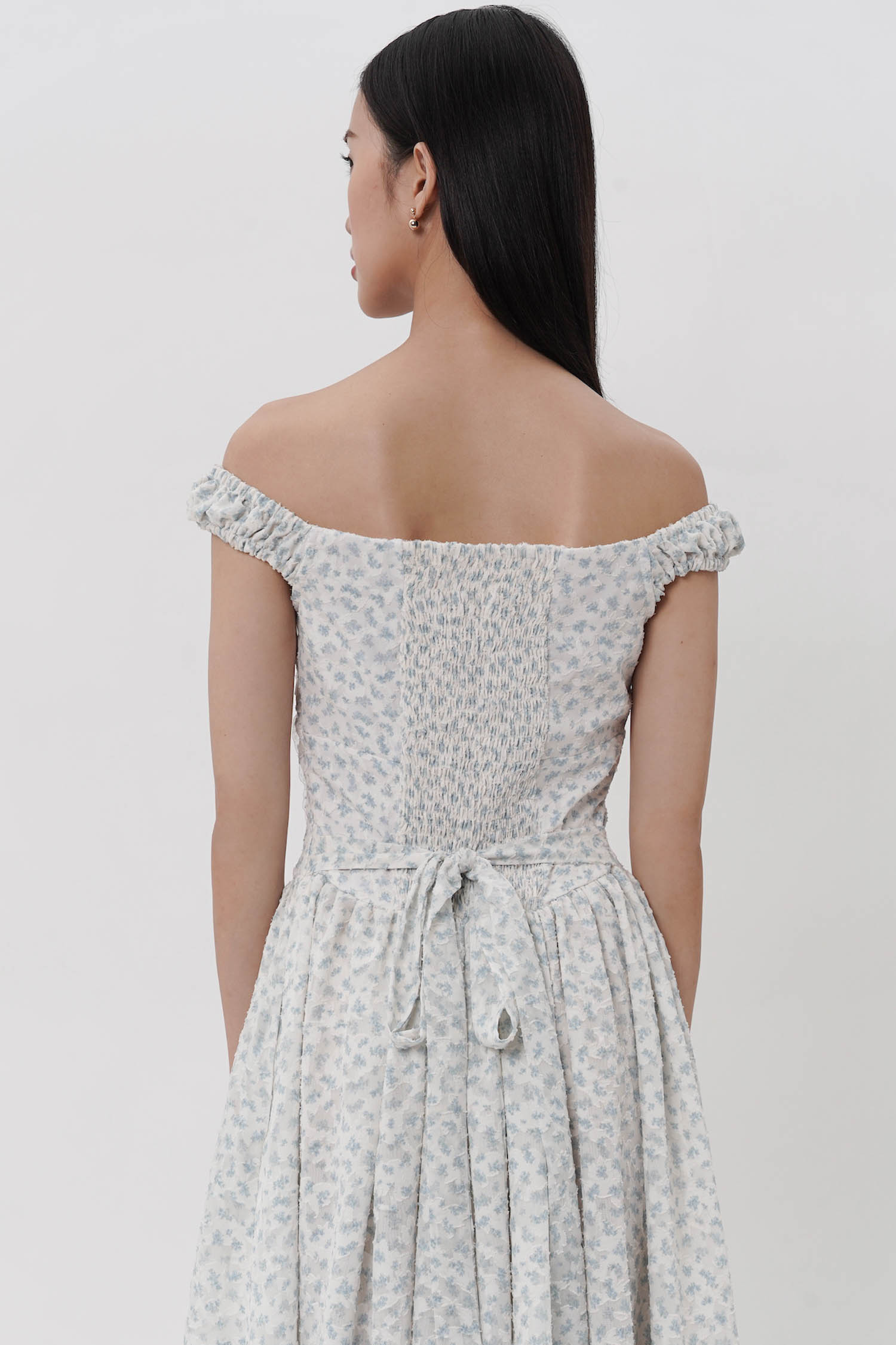 STARRY Azure Dress in Blue Floral